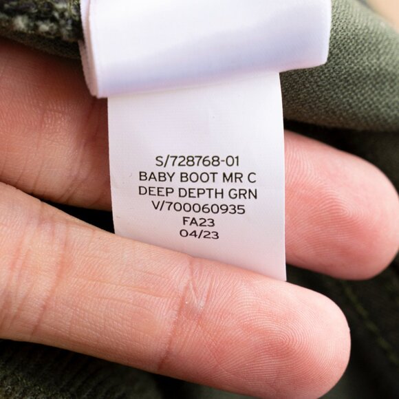 LIKE NEW! Gap Mid Rise Corduroy Baby Boot Pants Deep Green 2RS (Reg Short) - Picture 9 of 9